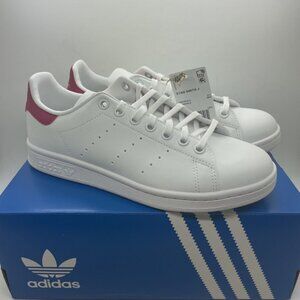 Adidas Originals Stan Smith J White Bold Pink Shoes FX7522 Big Kid's Sz 6 NIB